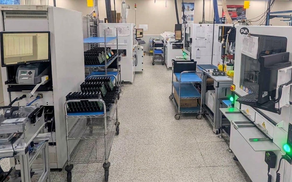 Module assembly at Soaris, including conformal coat, TIM & RTV application, and case assembly